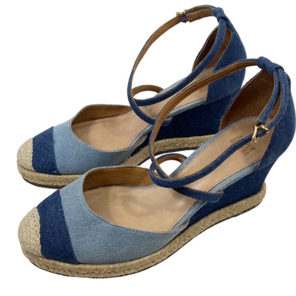 Anthropologie Denim Wedges